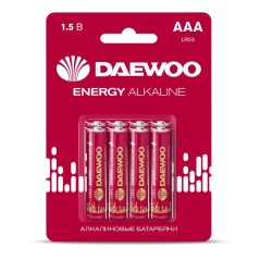 Элемент питания алкалиновый AAA/LR03 1.5В Energy Alkaline 2021 BL-8 (уп.8шт) DAEWOO 5031111