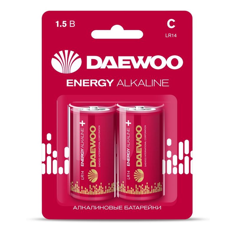 Элемент питания алкалиновый C/LR14 1.5В Energy Alkaline 2021 BL-2 (уп.2шт) DAEWOO 5029996