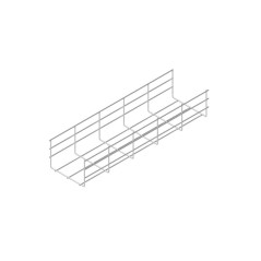 Лоток проволочный 200х100 L3000 сталь 4мм PL100-200-3000 оцинк. КМ LO0668