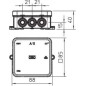 Коробка распределительная 85х85х40мм A11 HF RW без клемм. колодки OBO 2000180