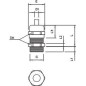 Ввод кабельный V-TEC VM16 MS M16 dкаб. 5-9 dмонтаж. отв. 16 IP68 никелир. OBO 2086024