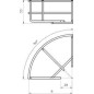 Угол проволочного лотка 300х55 90град. GRB 90 530 G OBO 6001947