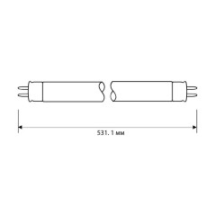 Лампа люминесцентная FT5-13W/54 13Вт T5 6500К G5 Camelion 3333