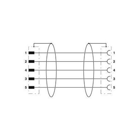 Кабель для датчика SAC-5P-M12MS/ 3.0-PUR/M12FS SH Phoenix Contact 1500910