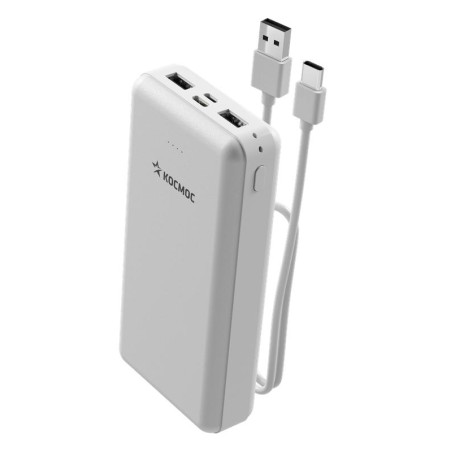 Аккумулятор внешний 20000мАч 2 USB 5В 2.4А КОСМОС KPB20USB2TCMi