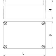 Коробка распределительная 125х80х57мм ALU MX 120805 SGR OBO 2011312