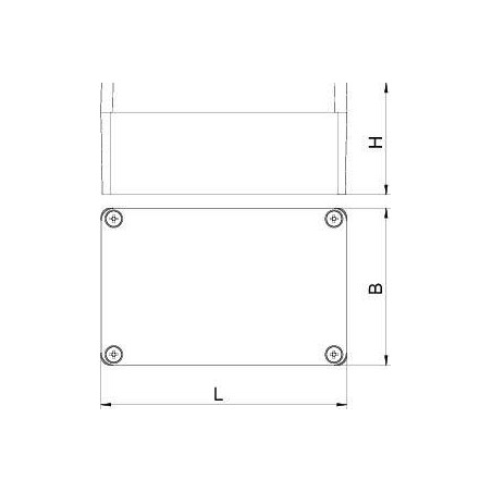 Коробка распределительная 125х80х57мм ALU MX 120805 SGR OBO 2011312