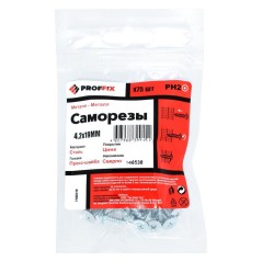 Саморез СММ св 4.2х19 усиленный (TWN) (уп.75шт) пакет Proffix 146538