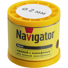 Припой 93 087 NEM-Pos02-61K-2-K200 (ПОС-61, катушка, 2мм, 200 г) Navigator 93087