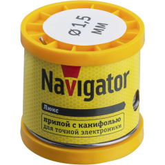 Припой 93 086 NEM-Pos02-61K-1.5-K200 (ПОС-61, катушка, 1.5мм, 200 г) Navigator 93086