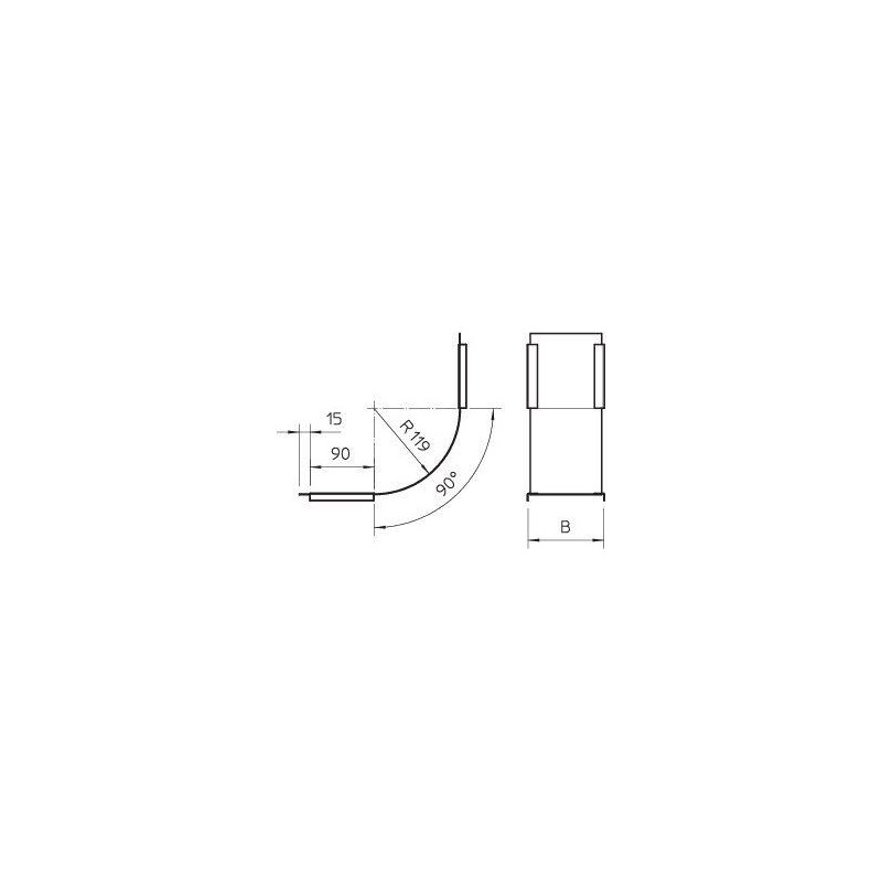 Крышка внутреннего вертикального угла 90град. 150мм DBV 150 S DD OBO 7131509