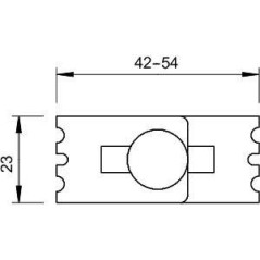 Соединитель угловой GEV 36 VA4301 OBO 6016731