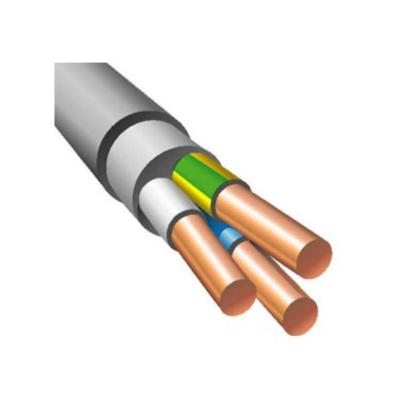 Кабель NUM-J 3х2.5 (бухта) (м) ЭЛЕКТРОКАБЕЛЬ НН 000006667