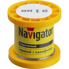 Припой 93 079 NEM-Pos02-63K-1-K50 (ПОС-63, катушка, 1мм, 50 г) Navigator 93079