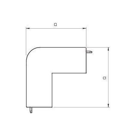 Угол для кабель-канала WDK внешний изменяемый 60х60 ПВХ HA60060RW бел. OBO 6192319