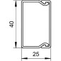 Мини-канал 25х40 L2000 WDK25040RW белоснеж. (дл.2м) OBO 6191061