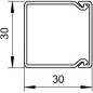 Мини-канал 30х30 L2000 WDK30030LGR свет. сер. (дл.2м) OBO 6026796