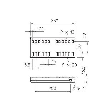 Соединитель продольный 250х110 гор. цинк LVG 110 FT OBO 6216548