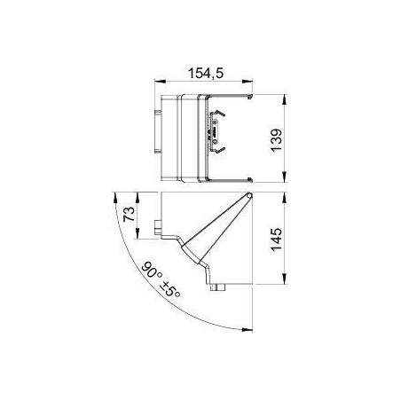 Угол для кабель-канала Rapid 80 внутренний изменяемый 70х110 ABS-пластик GK-IH70110RW бел. OBO 62742