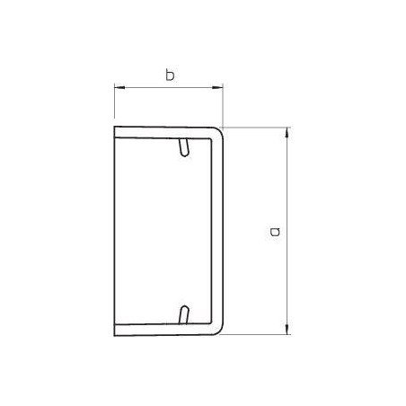 Колпачок защитный для короба WDK 22х11мм WDK HE10020RW бел. (уп.10шт) OBO 6154514