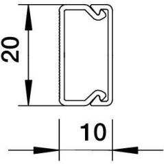 Мини-канал 10х20 L2000 WDK10020RW (дл.2м) OBO 6150764