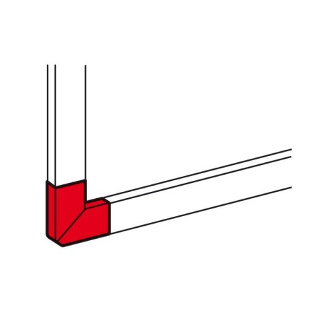 Угол плоский 35х105 бел. Leg 010784