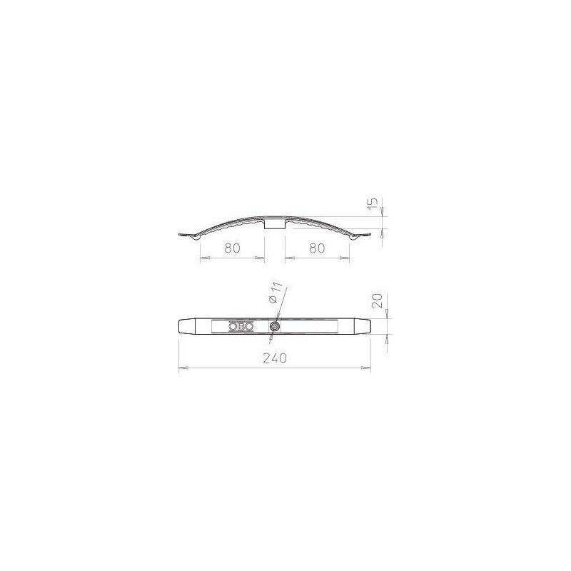 Зажим кабельный 2х8 NYM3х1.5 2033 AS OBO 2205053