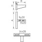 Кронштейн настен./зажимной AWSS 101 FT OBO 6417938