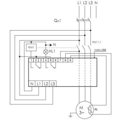 Реле защиты двигателя многофункциональное AZD-M-02 защита трехфазн. двигат. до 2.2кВт, и для работы