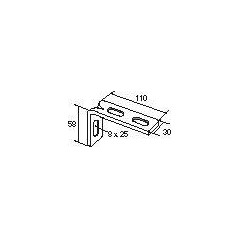 Уголок CEQ100 58х30 L110 сталь CABLOFIL CM557300