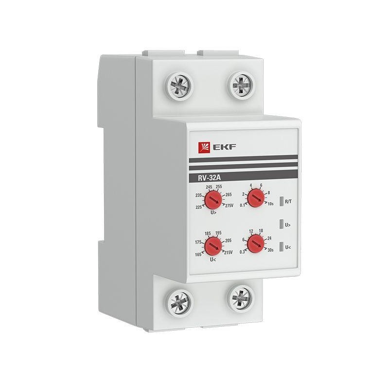 Реле напряжения RV-32A (сквозное подкл.) EKF rv-32a
