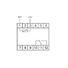 Реле промежуточное PK-1P/Un (монтаж на DIN-рейке 35мм 12В AC/DC 16А перекл.) F@F EA06.001.001