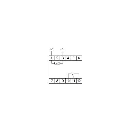 Реле промежуточное PK-1P/Un (монтаж на DIN-рейке 35мм 12В AC/DC 16А перекл.) F@F EA06.001.001