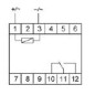 Реле промежуточное PK-1P/Un (монтаж на DIN-рейке 35мм 12В AC/DC 16А перекл.) F@F EA06.001.001