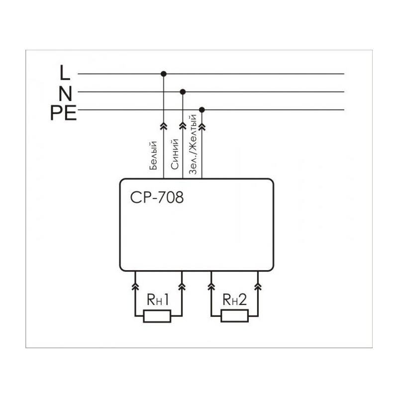 Реле напряжения CP-708 (однофазный, микропроцессорный, цифровая индикация напряжения, розеточный тип