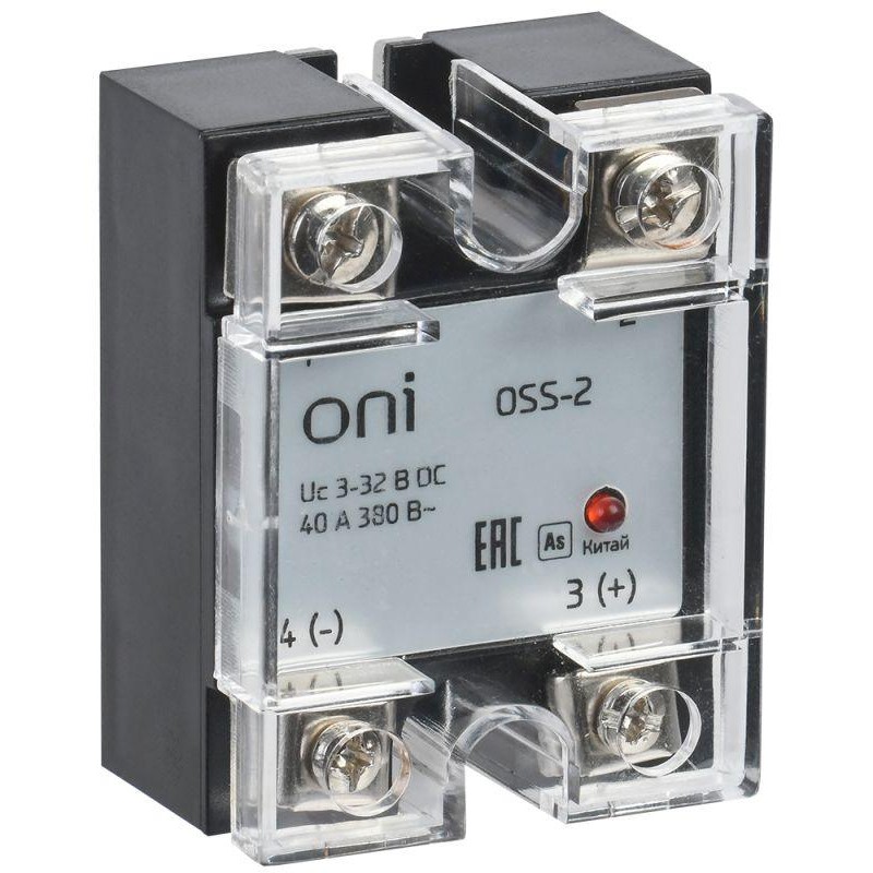 Реле твердотельное OSS-2 25А 380В AC 3-32В DC ONI OSS-2-3-25-B