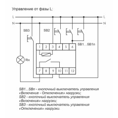 Реле импульсное BIS-412i (установка на DIN-рейку, для группового режима работы, для нагрузки с больш