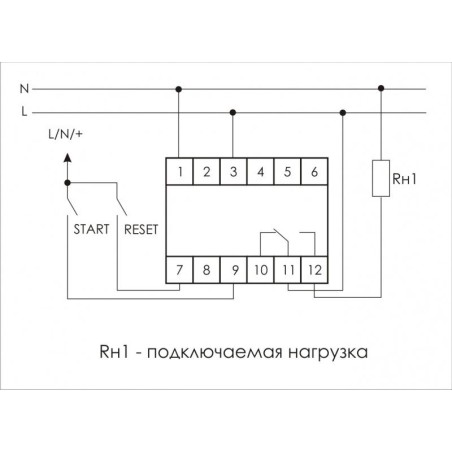 Реле времени PCS-516 8А 230В 1 перекл. IP20 многофункц. вход: START/RESET монтаж на DIN-рейке (анало