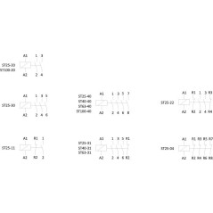 Контактор модульный ST100-40 4НО 9Вт 6мод. монтаж на DIN-рейку F@F EA13.001.017