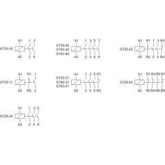 Контактор ST25-40/24 (4NO 4Вт 2модуля монтаж на DIN-рейке 24В AC 25А IP20) F@F EA13.001.018