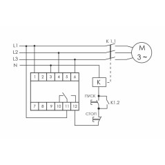 Реле контроля фаз CZF-310 (1 модуль, монтаж на DIN-рейке, 3х400/230+N 8А 1NO/NC IP20) F@F EA04.001.0