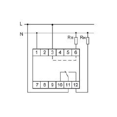 Реле тока РR-612 (2-15А монтаж на DIN-рейке 35мм 230В AC 16А 1перекл IP20) F@F EA03.003.003