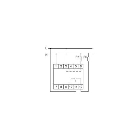 Реле тока РR-612 (2-15А монтаж на DIN-рейке 35мм 230В AC 16А 1перекл IP20) F@F EA03.003.003