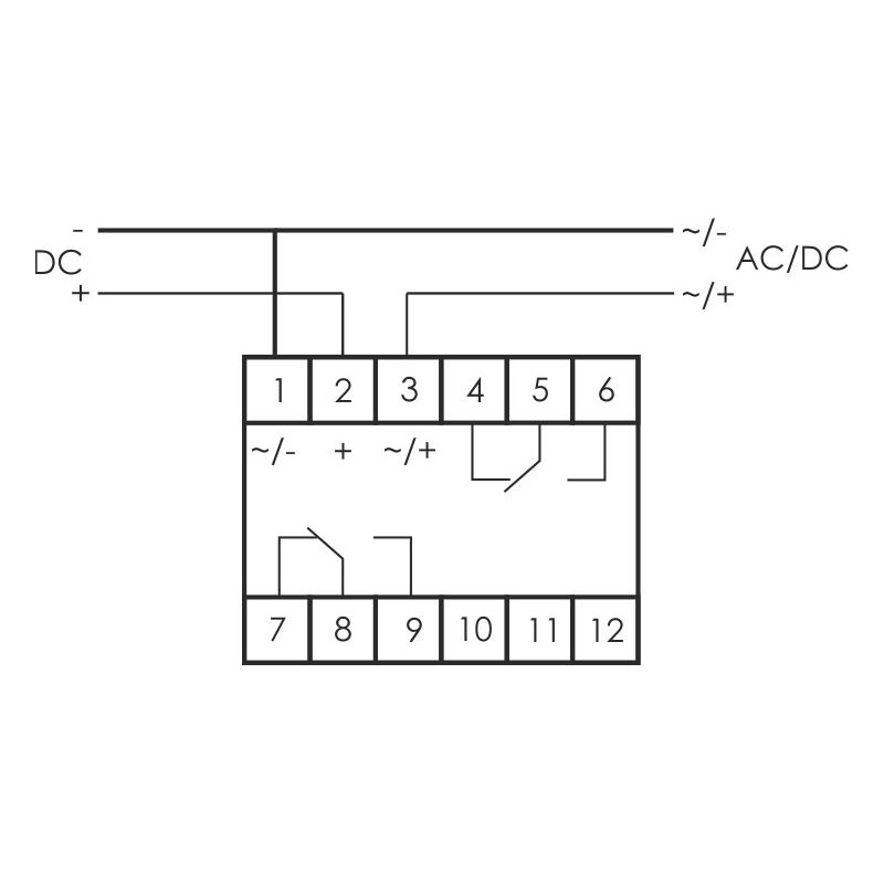 Реле времени PCU-501 2х8А 24-264В AC/DC 2п IP20 многофункц. выдержка времен. после отключ. питания м