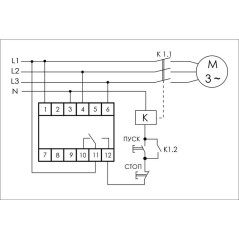 Реле контроля и наличия фаз CZF-311 (3х400/230+N 8А 1Р IP20 регул. порога откл.) F@F EA04.001.006