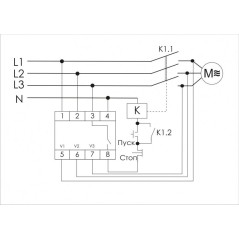 Реле контроля наличия фаз CZF-2BR (монтаж на DIN-рейке 35мм, регулировка порога отключения, 3х400/23