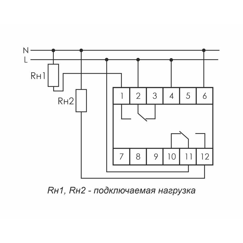 Реле времени PCU-507 2х8А 230В 2п IP20 многофункц. 2 независимых времен. 1 мод. монтаж на DIN-рейке