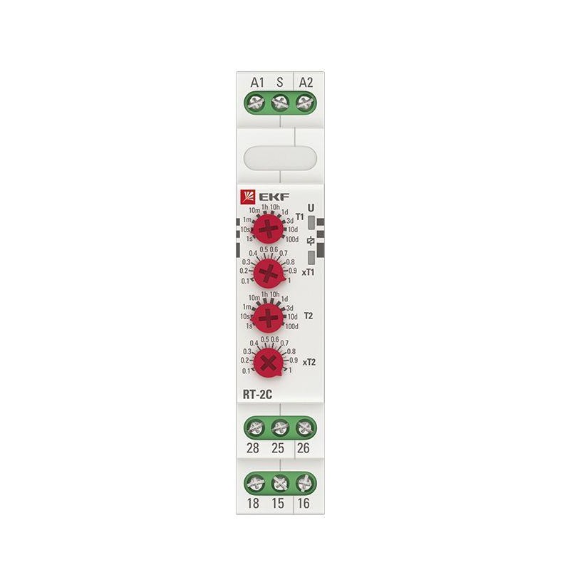 Реле времени RT-2C 12-240В 2 регулир. порога времени 2 исп. конт. PROxima EKF rt-2c-12-240