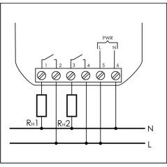 Реле промежуточное PK-2Z-230 100-265В AC/DC 16А 2NO/NC для установки в монтаж. коробку d-60мм IP20 F