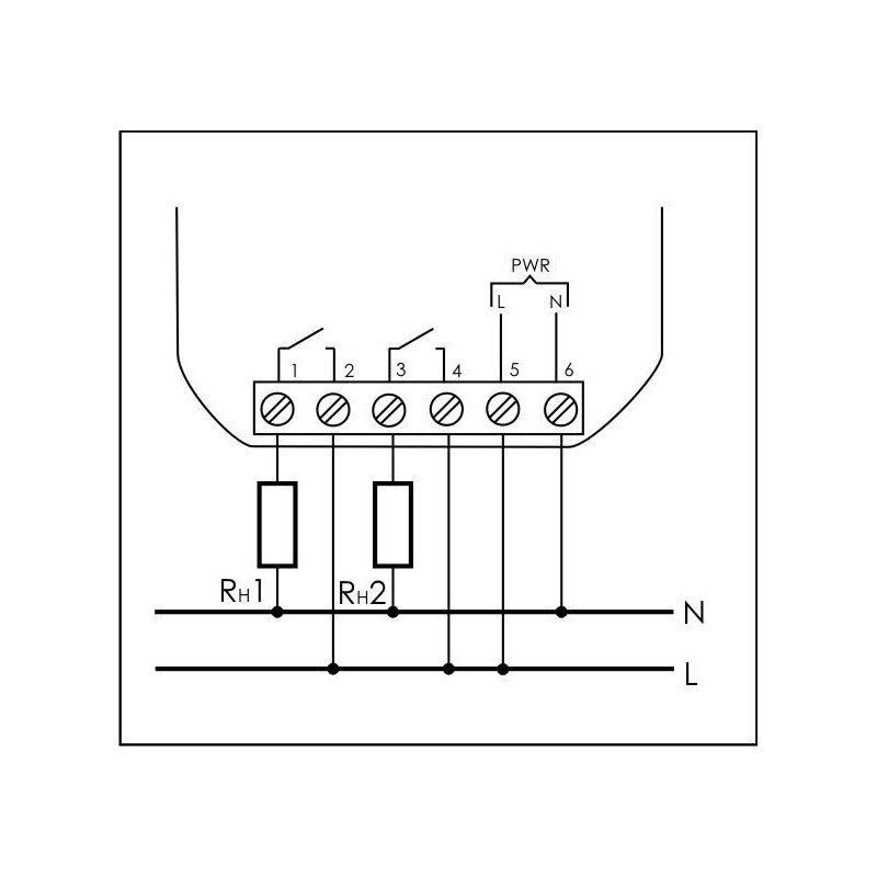 Реле промежуточное PK-2Z-230 100-265В AC/DC 16А 2NO/NC для установки в монтаж. коробку d-60мм IP20 F